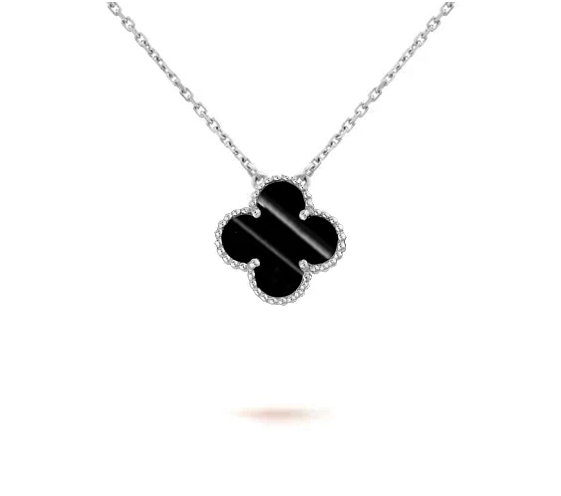 [ORA]CLOVER 15MM NECKLACE SILVER COLLECTION