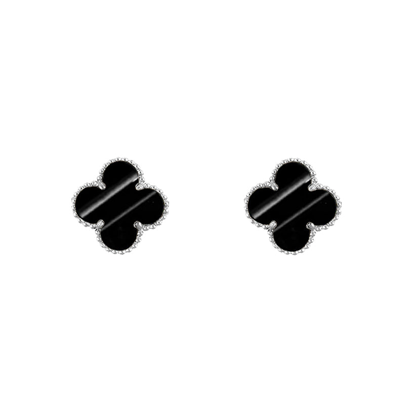 [ORA]CLOVER SILVER 15MM EARRINGS COLLECTION