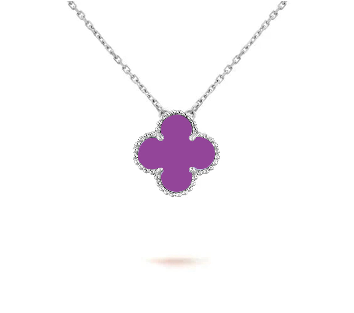 [ORA]CLOVER 15MM NECKLACE SILVER COLLECTION