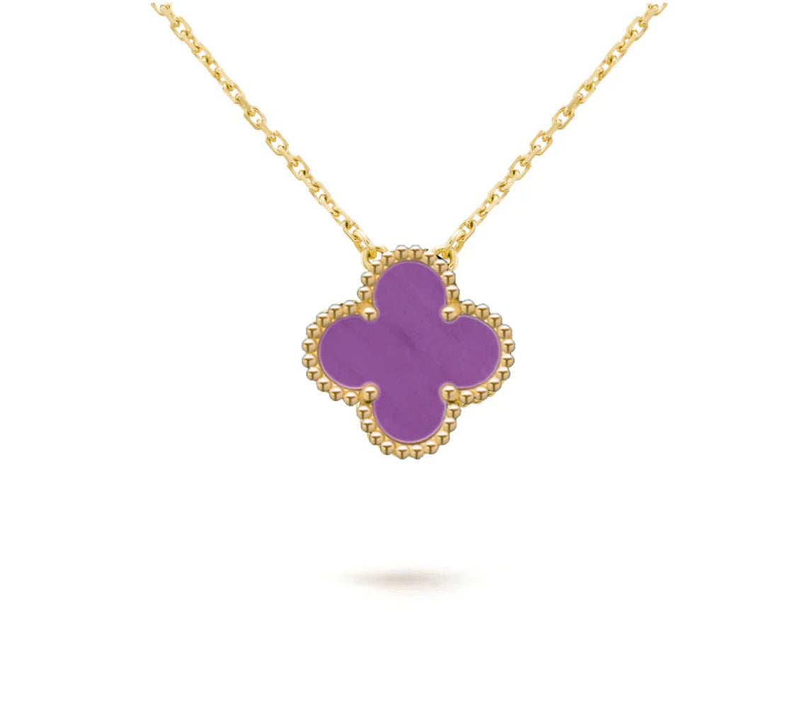 [ORA]CLOVER 15MM SINGLE FLOWER NECKLACE COLLECTION