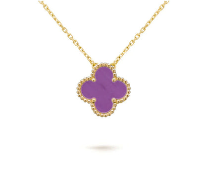 [ORA]CLOVER 15MM SINGLE FLOWER NECKLACE COLLECTION