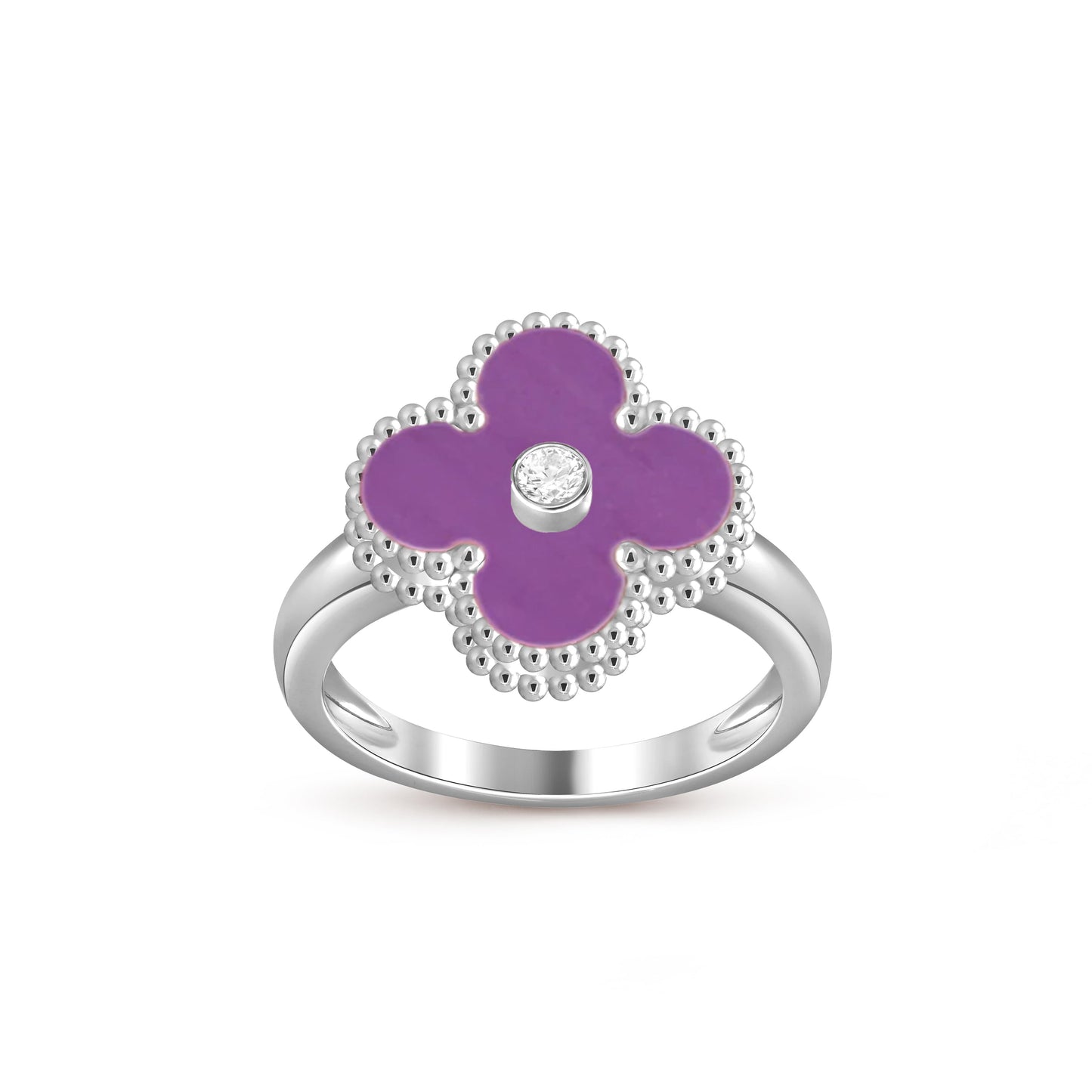 [ORA]CLOVER SILVER DIOMND RING COLLECTION