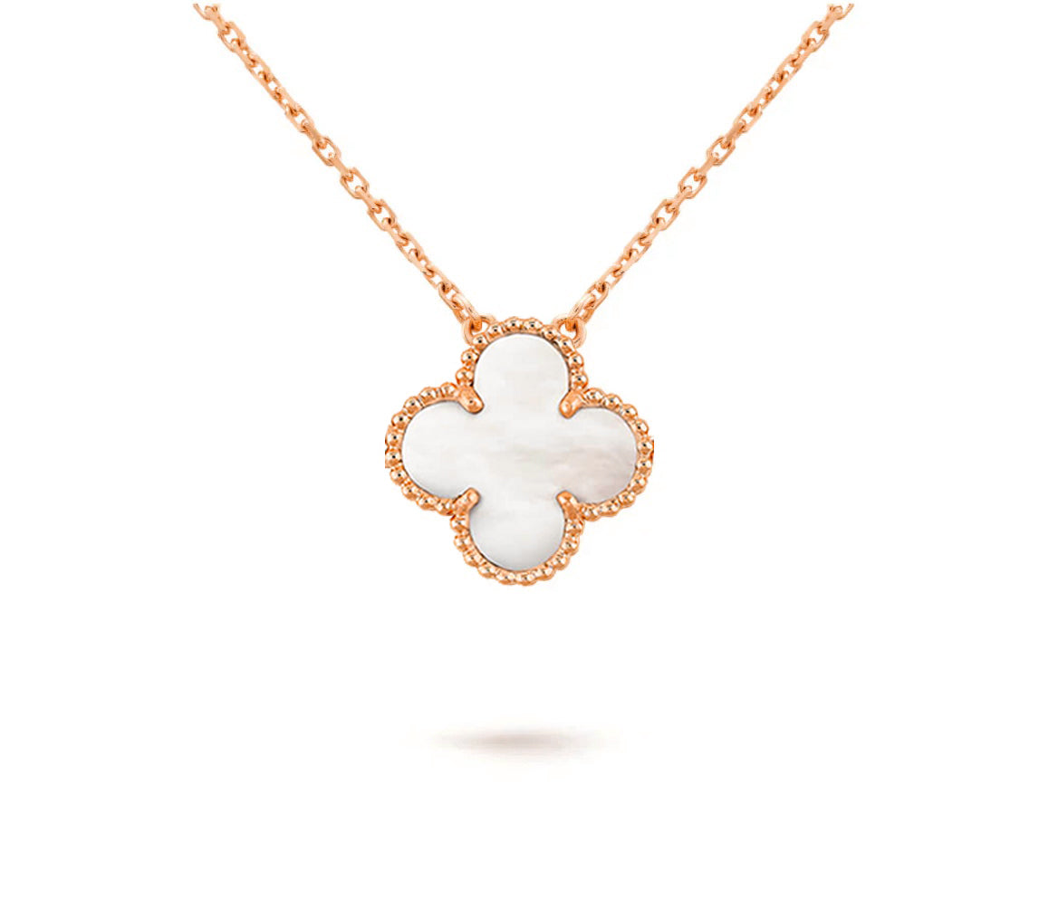 [ORA]CLOVER 15MM SINGLE FLOWER NECKLACE COLLECTION