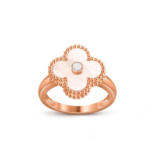 [ORA]CLOVER DIAMOND RING ROSE GOLD COLLECTION