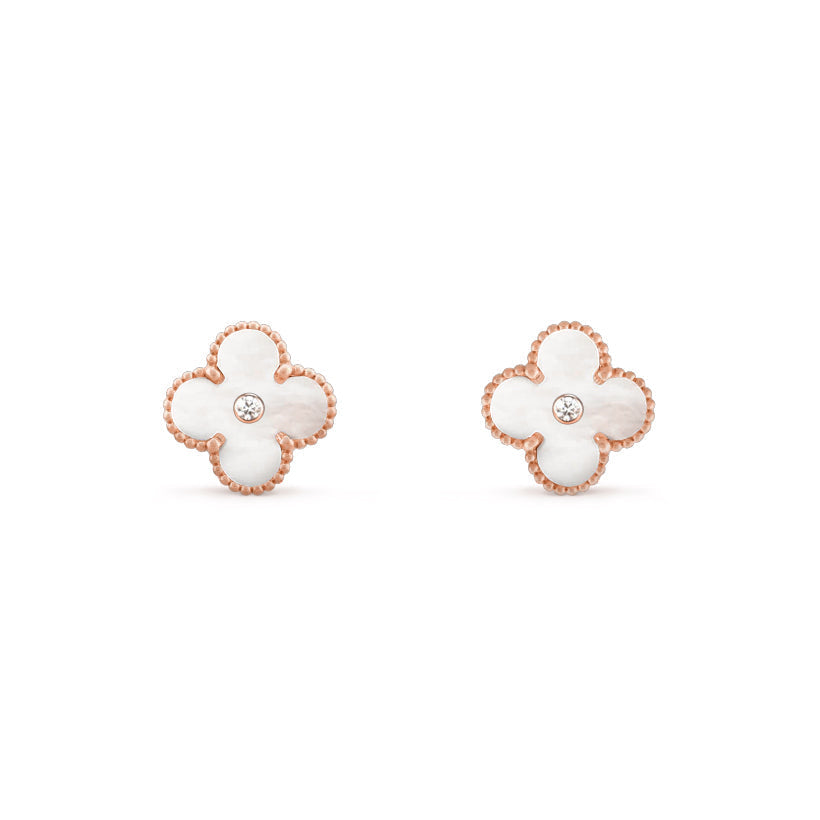 [ORA]CLOVER  15MM DIAMOND EARRINGS COLLECTION
