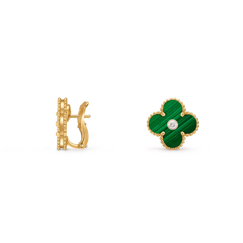 [ORA]CLOVER 15MM MOP DIAMOND EARRINGS COLLECTION