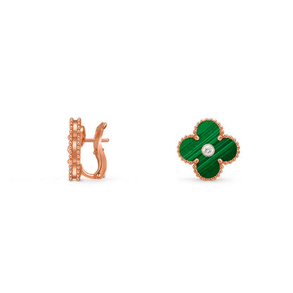 [ORA]CLOVER 15MM MOP DIAMOND EARRINGS COLLECTION