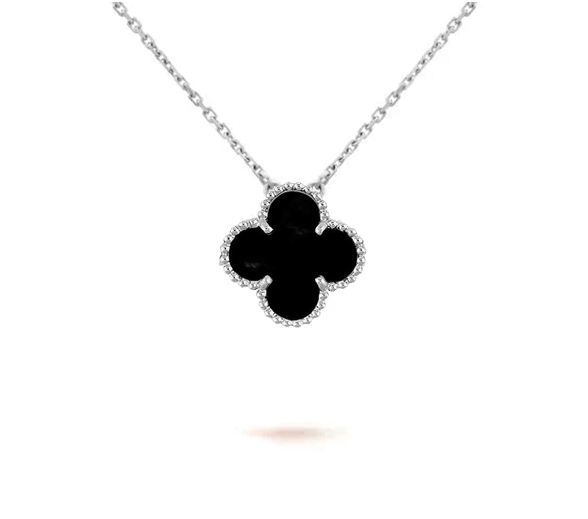 [ORA]CLOVER 15MM NECKLACE SILVER COLLECTION