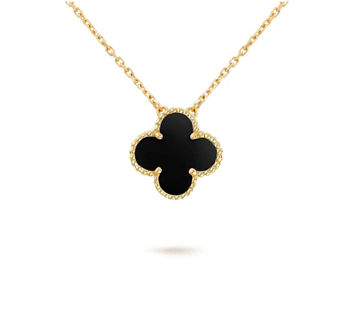 [ORA]CLOVER 15MM SINGLE FLOWER NECKLACE COLLECTION