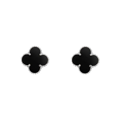 [ORA]CLOVER SILVER 15MM EARRINGS COLLECTION