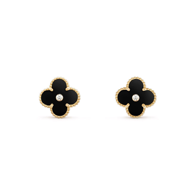 [ORA]CLOVER  15MM DIAMOND EARRINGS COLLECTION