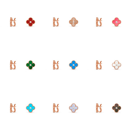 [ORA]CLOVER 15MM MOP DIAMOND EARRINGS COLLECTION