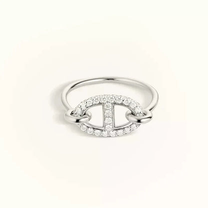 [ORA]RONDE SMALL SILVER DIAMOND RING