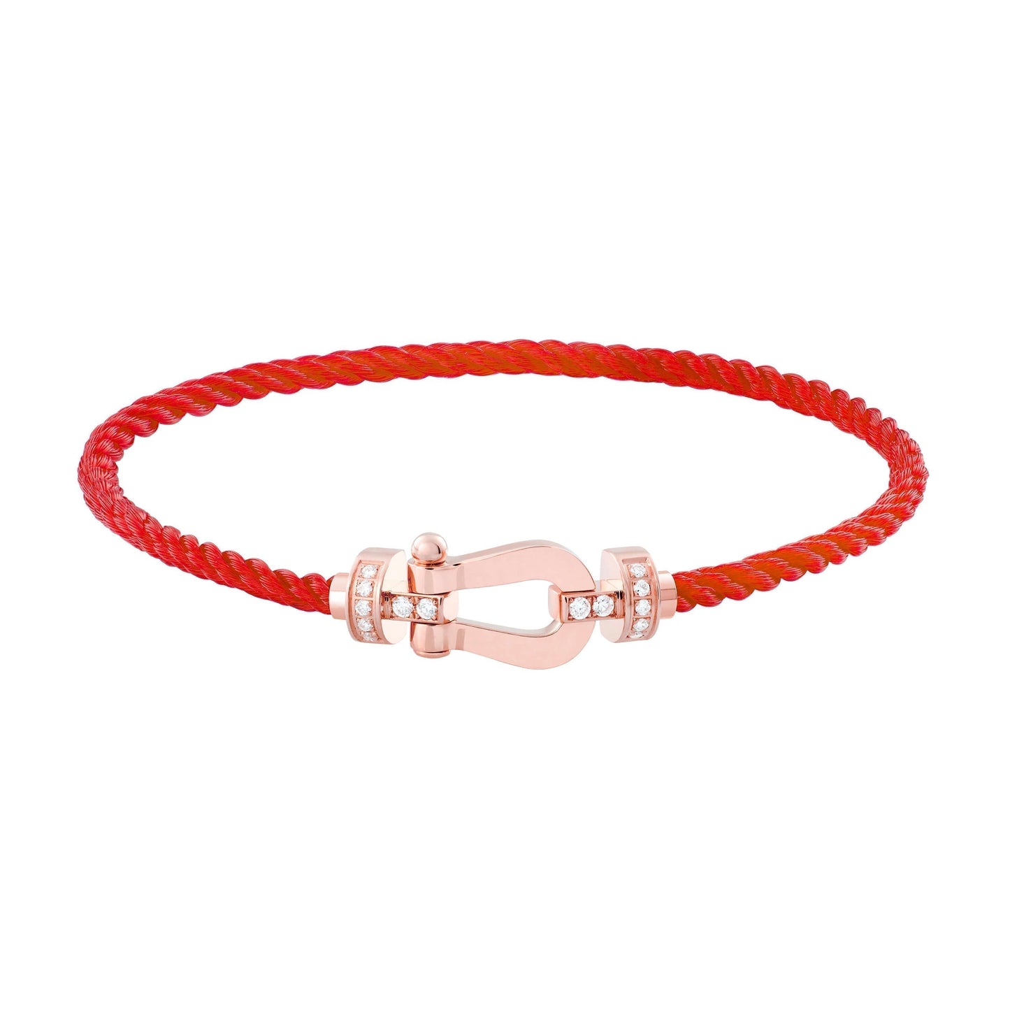 [ORA]FORCE 10 HALF DIAMOND PINK GOLD RED CORDERI LARGE AND MEDIUM MODEL