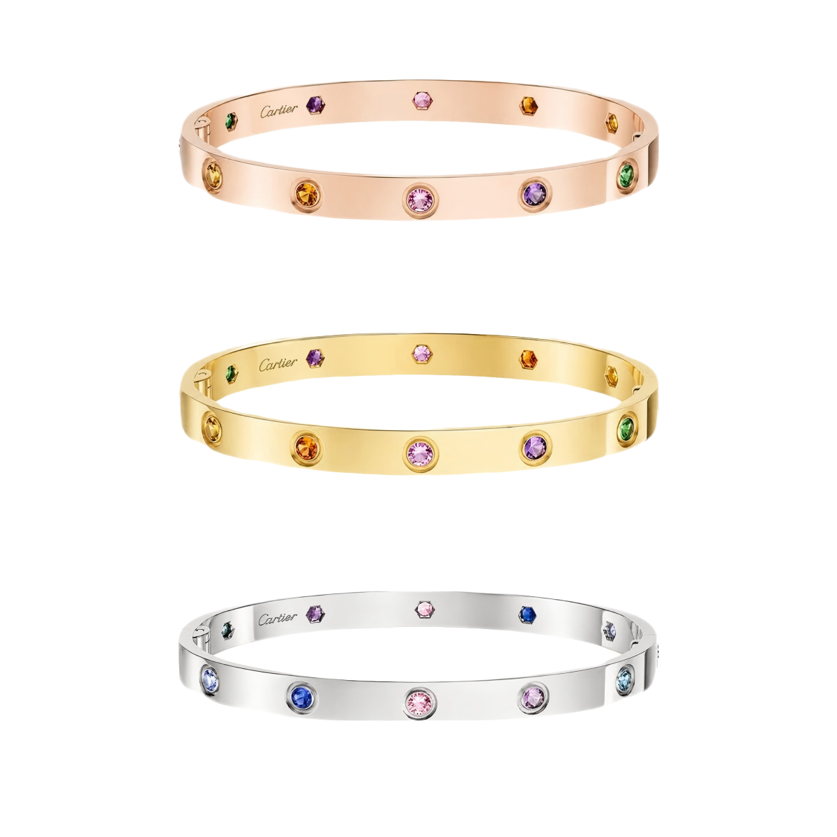[ORA]2026 RAINBOW LOVE BRACELET 6.1MM  10 DIAMONDS