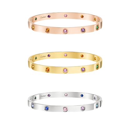 [ORA]2026 RAINBOW LOVE BRACELET 6.1MM  10 DIAMONDS