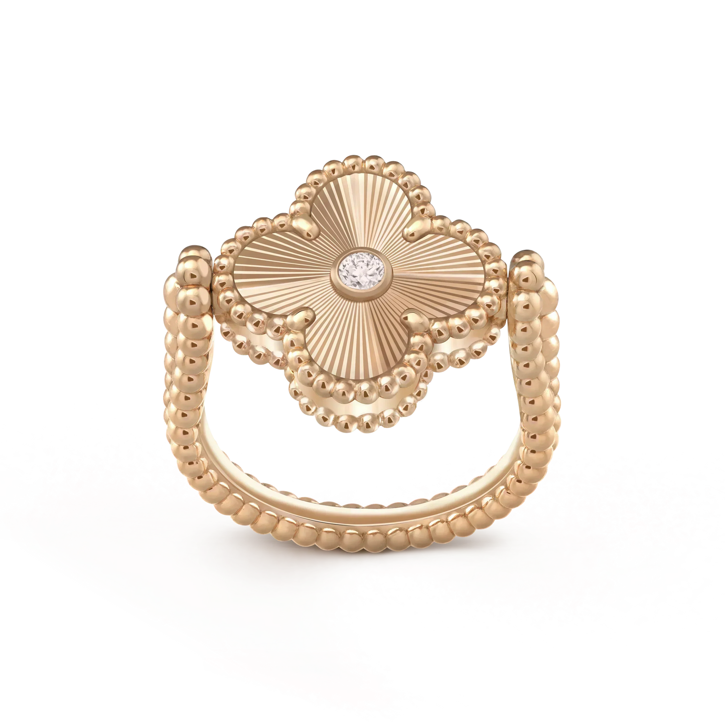 [ORA]CLOVER RIVERSIBLE RING ROSE GOLD COLLECTION
