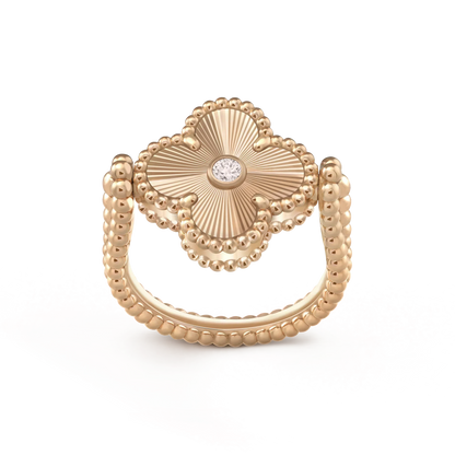 [ORA]CLOVER RIVERSIBLE RING ROSE GOLD COLLECTION