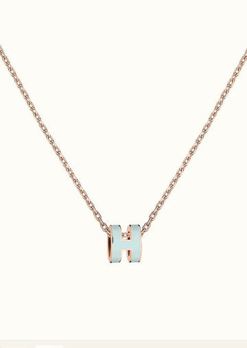 [ORA]POP H LIGHT BLUE NECKLACE