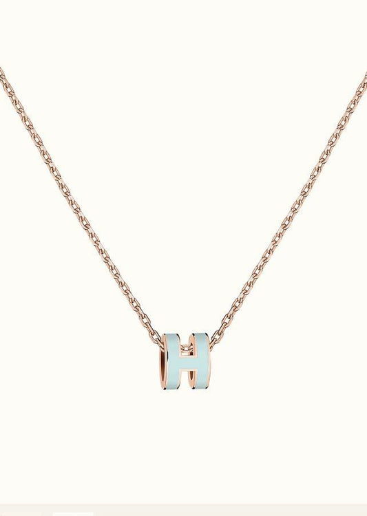 [ORA]POP H LIGHT BLUE NECKLACE