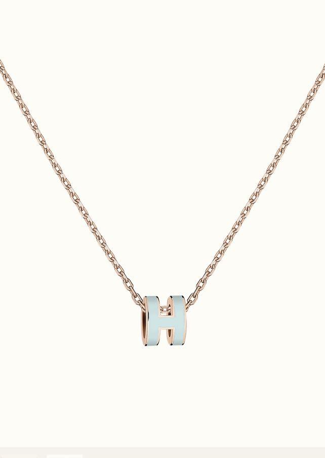 [ORA]POP H LIGHT BLUE NECKLACE