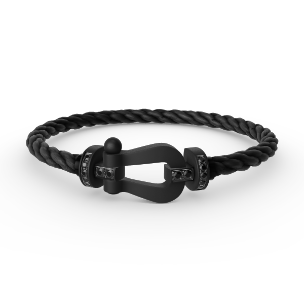 [ORA]FORCE LARGE SERIES HORSESHOE BLACK SAMURAI BRACELET