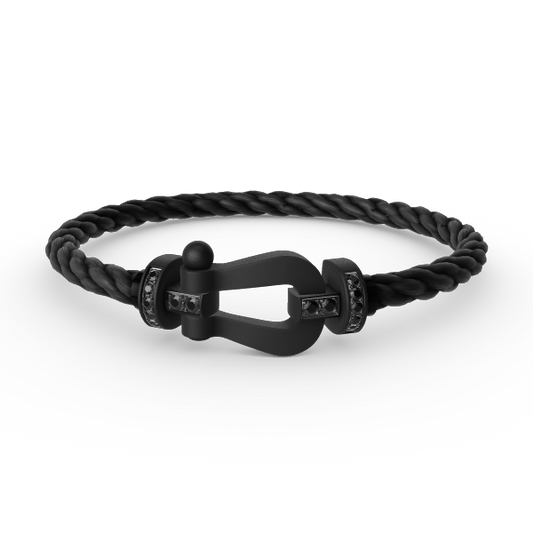 [ORA]FORCE LARGE SERIES HORSESHOE BLACK SAMURAI BRACELET