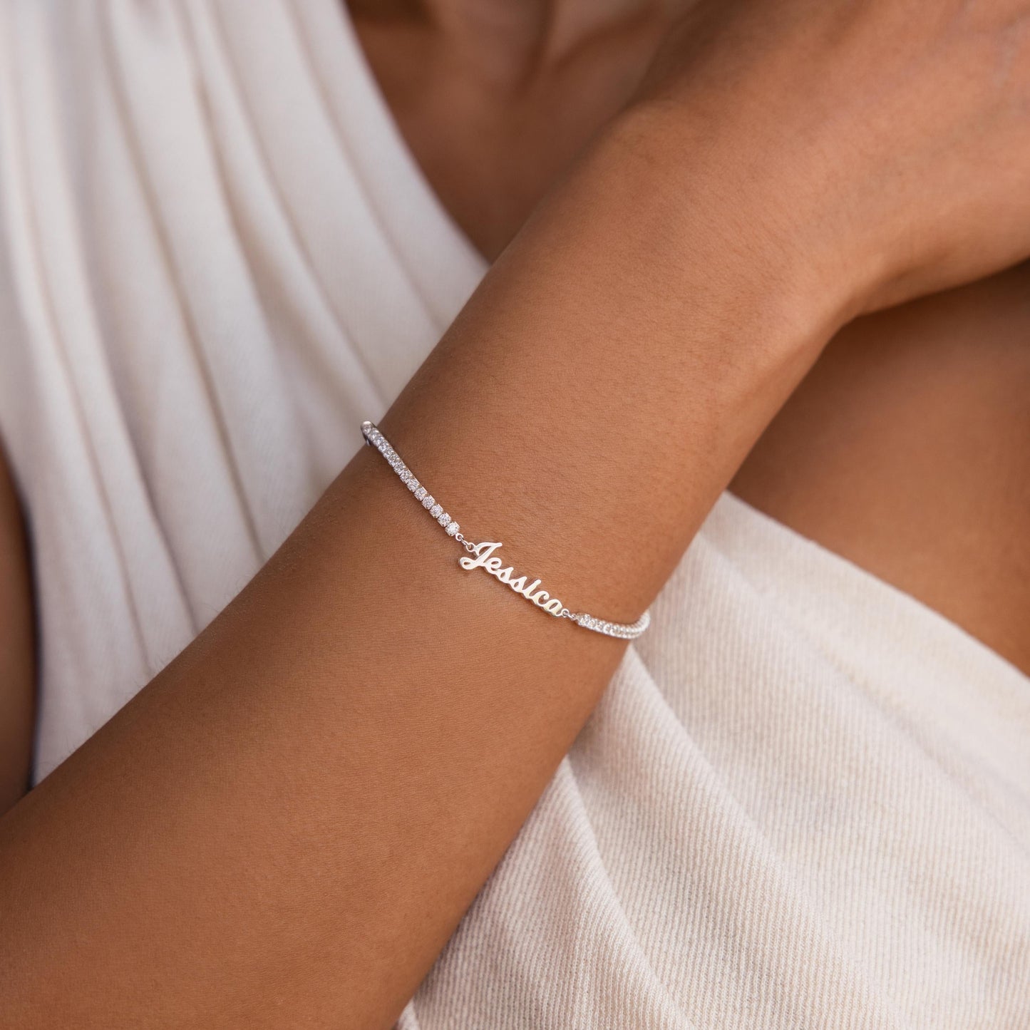 Venice Name Tennis Bracelet