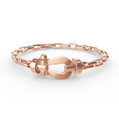 [ORA]FORCE LARGE HORSESHOE CLASP  METAL BRACELET