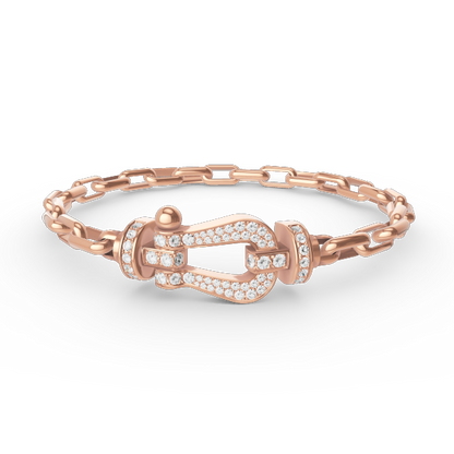 [ORA]FORCE LARGE HORSESHOE CLASP  METAL BRACELET