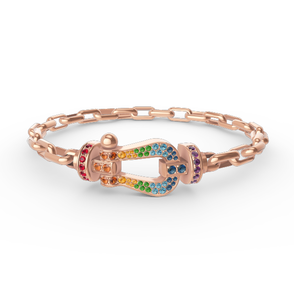 [ORA]FORCE LARGE HORSESHOE CLASP  METAL BRACELET