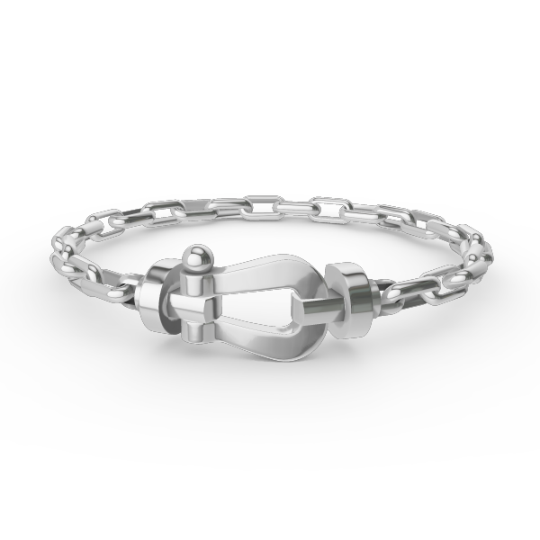 [ORA]FORCE LARGE HORSESHOE CLASP  METAL BRACELET