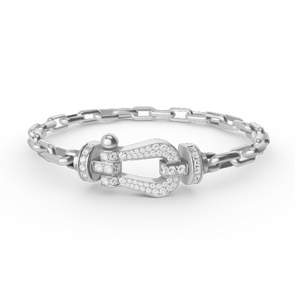 [ORA]FORCE LARGE HORSESHOE CLASP  METAL BRACELET