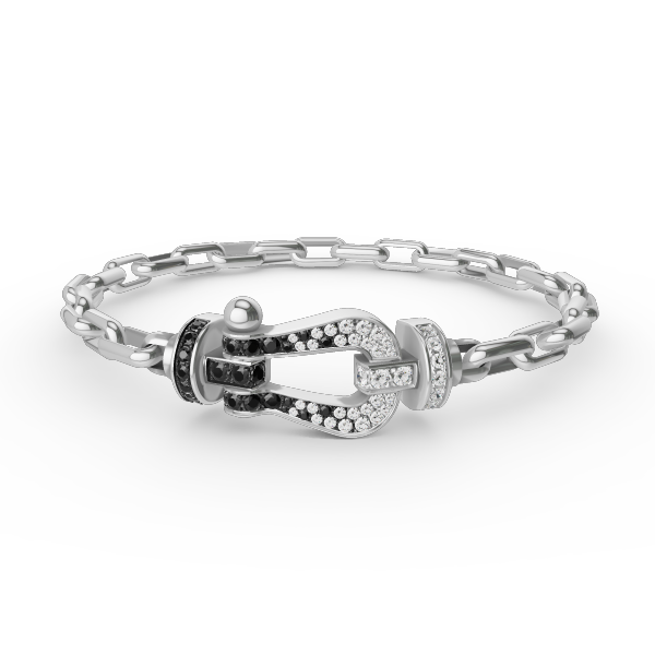 [ORA]FORCE LARGE HORSESHOE CLASP  METAL BRACELET