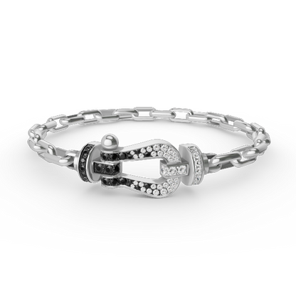 [ORA]FORCE LARGE HORSESHOE CLASP  METAL BRACELET