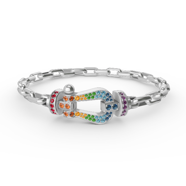 [ORA]FORCE LARGE HORSESHOE CLASP  METAL BRACELET