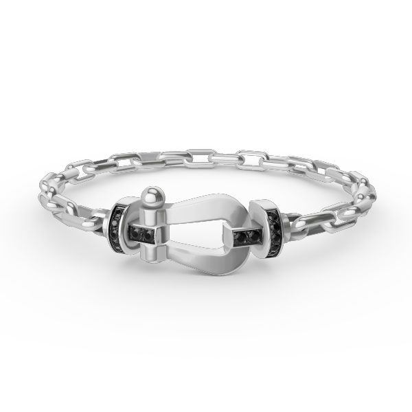 [ORA]FORCE LARGE HORSESHOE CLASP  METAL BRACELET