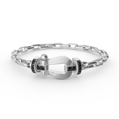 [ORA]FORCE LARGE HORSESHOE CLASP  METAL BRACELET