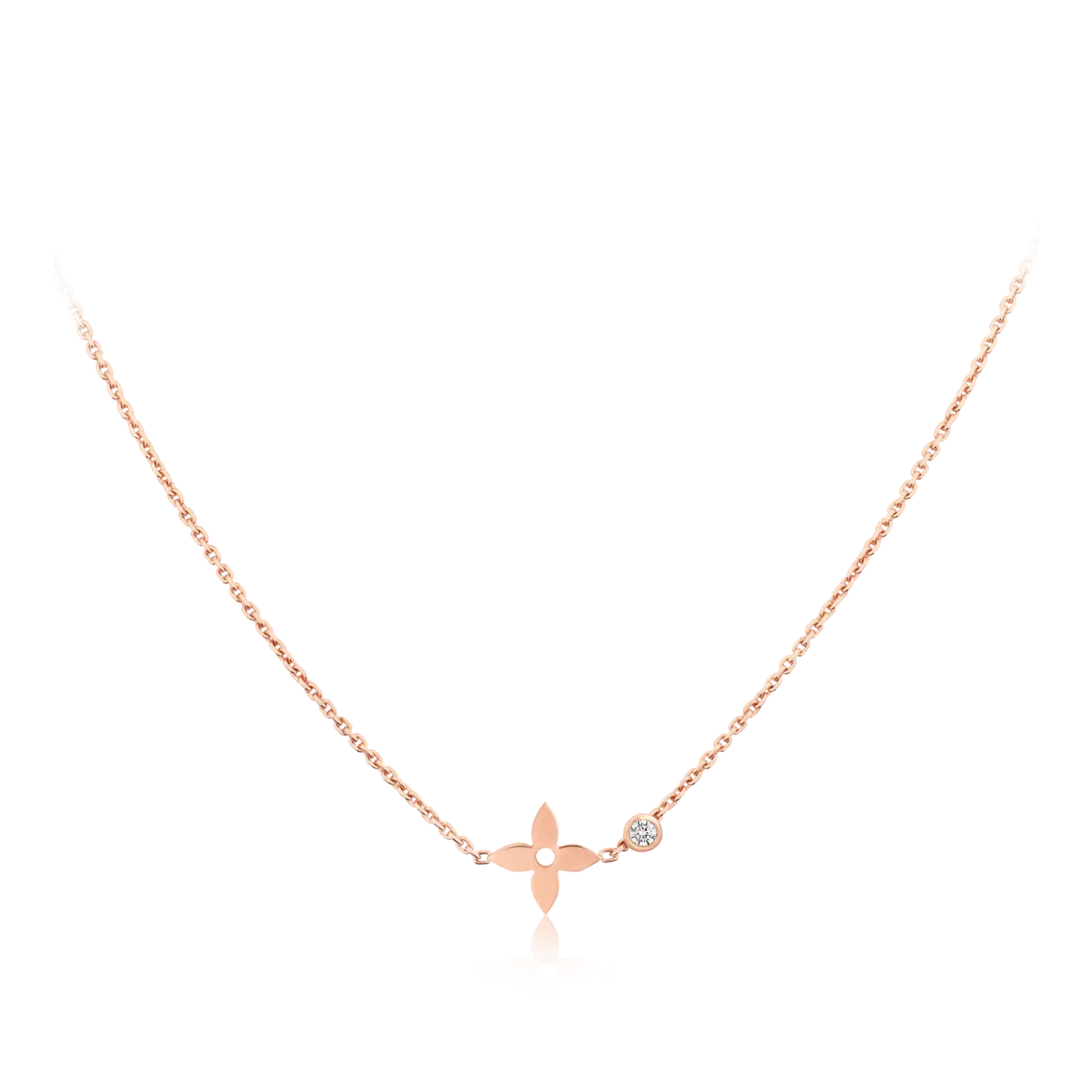 [ORA]BLOSSOM PENDANT PINK GOLD AND DIAMOND