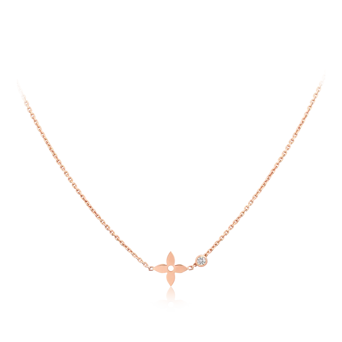 [ORA]BLOSSOM PENDANT PINK GOLD AND DIAMOND