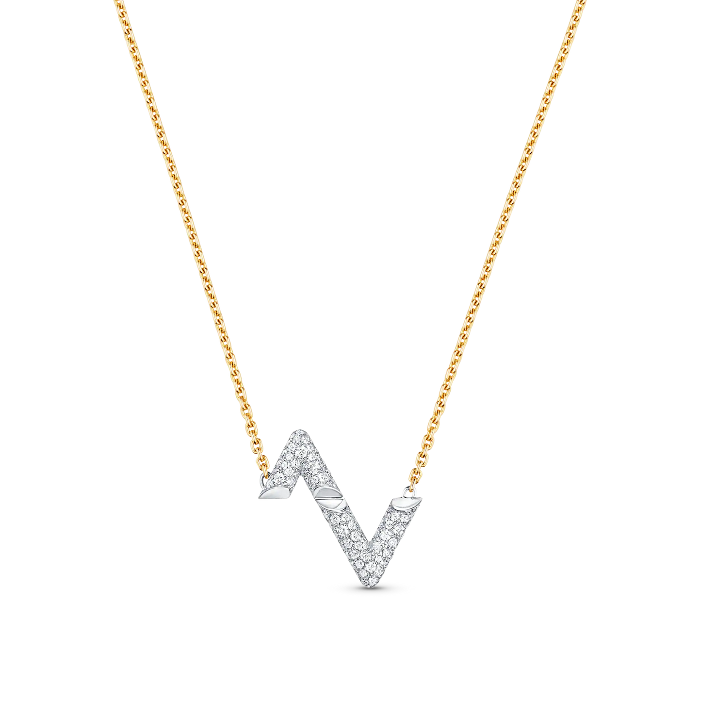 [ORA]VOLT SILVER DIAMOND PEDANT NECKLACE