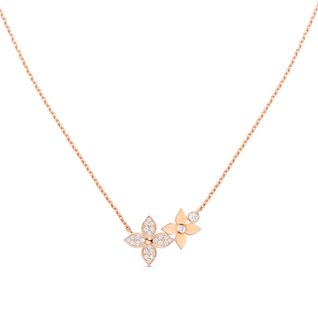 [ORA]STAR BLOSSOM HALSKETTE ROSÉGOLD DIAMANTEN