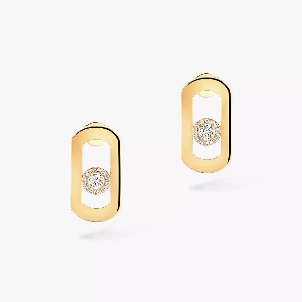 [ORA]So Move Diamond Earrings in Yellow Gold