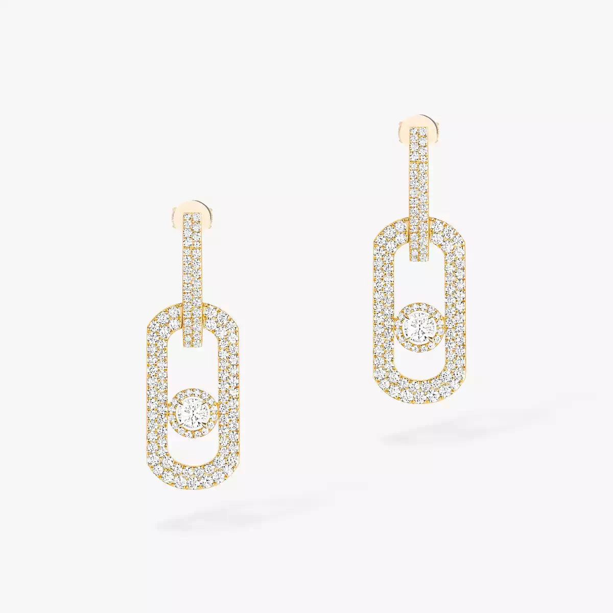 [ORA]So Move XL Pave_-Set Diamond Pendant Earrings