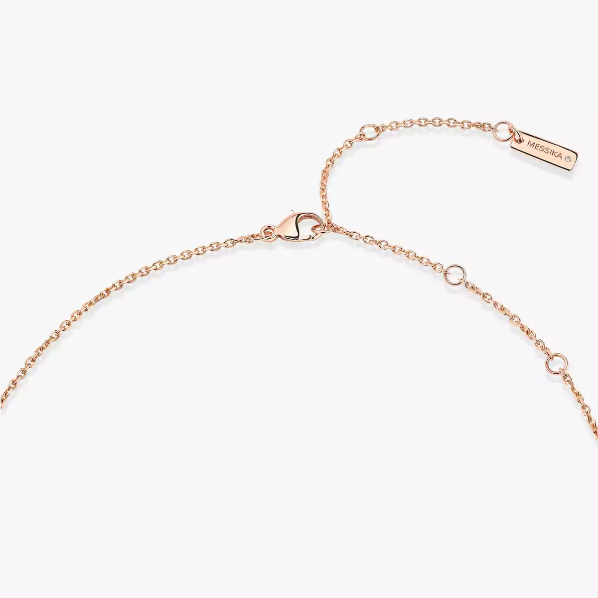 [ORA]Lucky Eye Diamond Necklace in Rose Gold and Turquoise