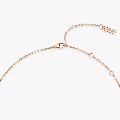 [ORA]Lucky Eye Diamond Necklace in Rose Gold and Turquoise