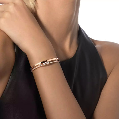 [ORA]Move Romane Diamond Bangle Bracelet