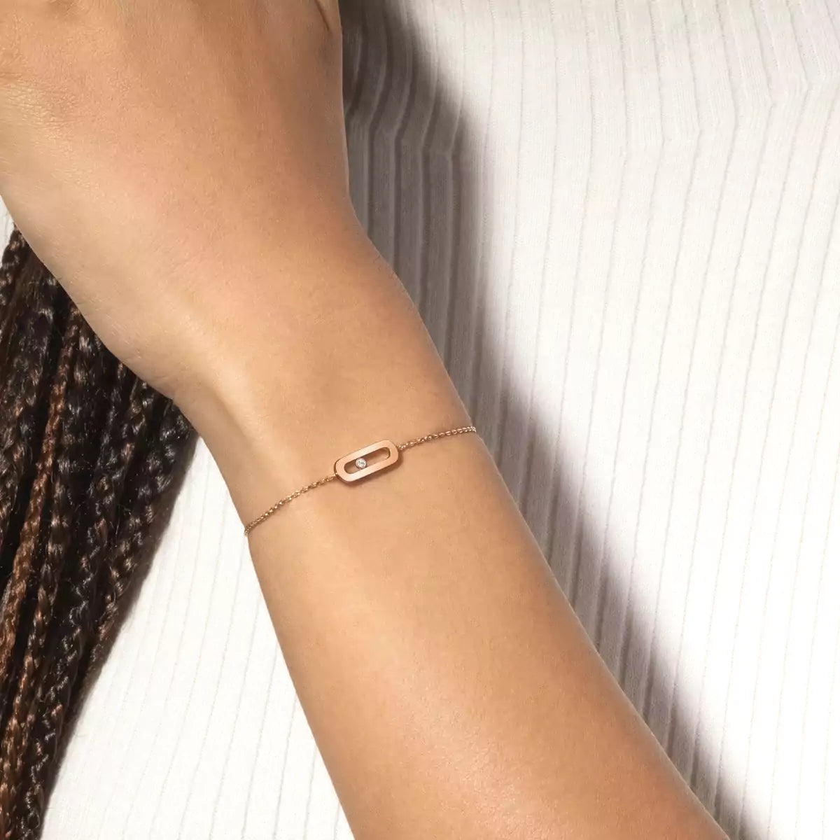 [ORA]Move Uno Diamond Bracelet