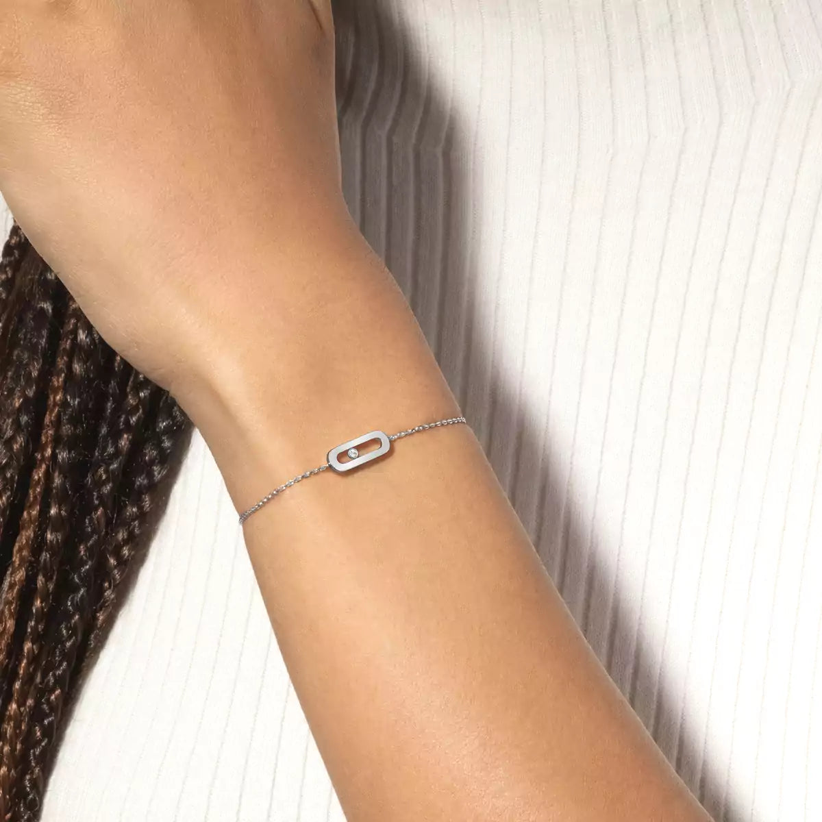 [ORA]Move Uno Diamond Bracelet