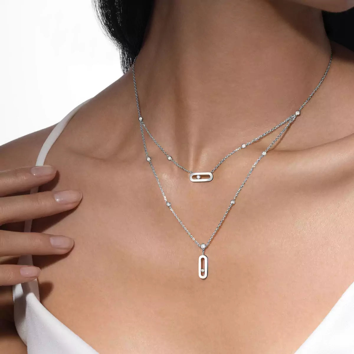 [ORA] Move Uno Diamond Necklace
